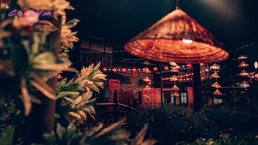 Da Nang's Electrifying Nights: Top 7 Clubs for Unforgettable Parties 9 a building with lights hanging from it's roof