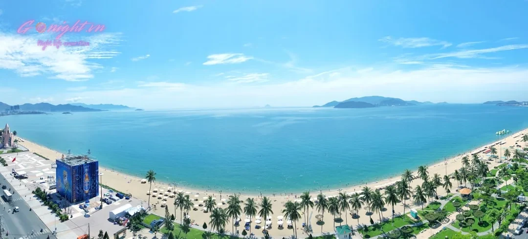 Top 5 Beach Clubs in Nha Trang: Your Ultimate Guide to Coastal Nightlife 1 aerial view of beach