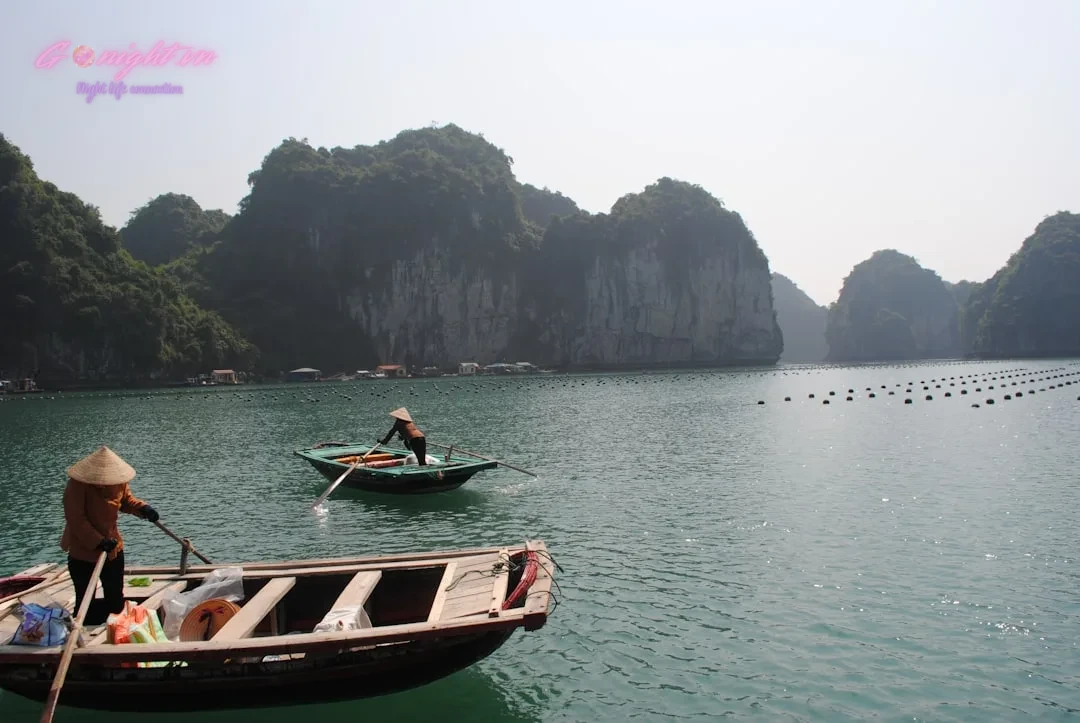 men on boat