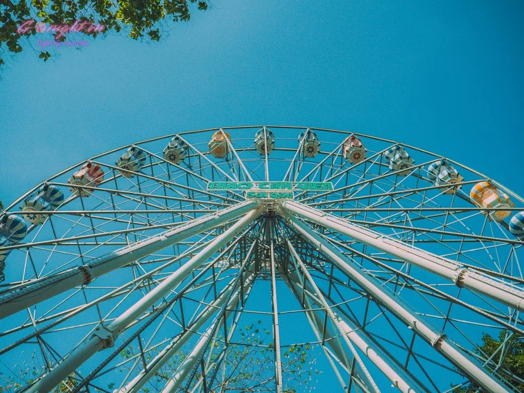 Essential Tips for First-Time International Travelers to Vietnam 9 A ferris wheel against a clear blue sky.