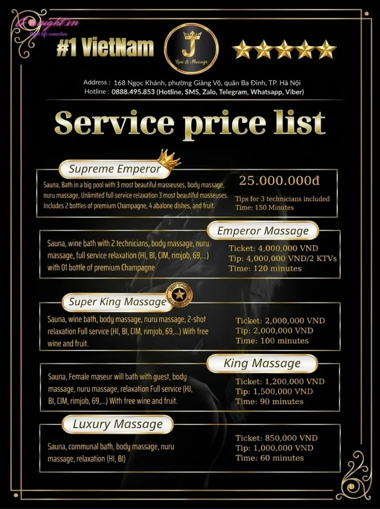 J Spa Nuru Massage – Ngọc Khánh, Ba Đình 6 J Spa Nuru Massage – Ngọc Khánh, Ba Đình (11)