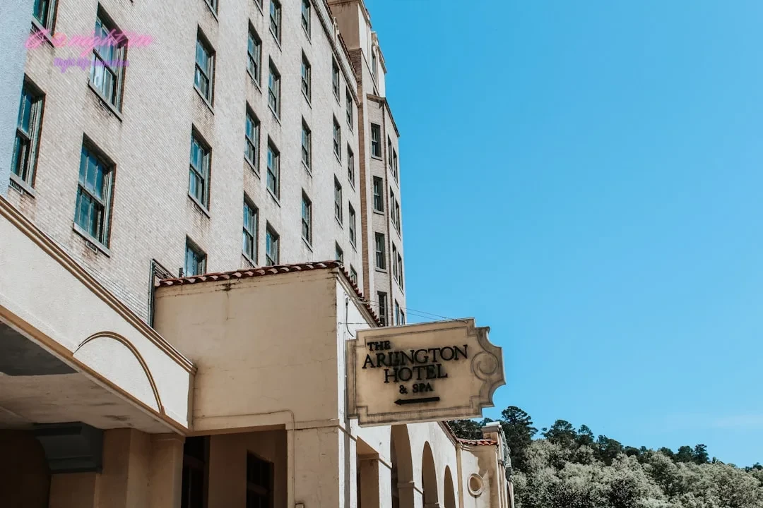 The arlington hotel and spa under blue sky
